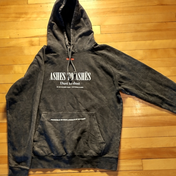 Civil regime Ashes to Ashes punk style distressed hoodie - Picture 1 of 5